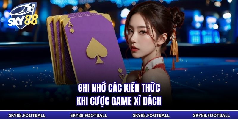 Ghi nhớ các kiến thức khi cược game xì dách 