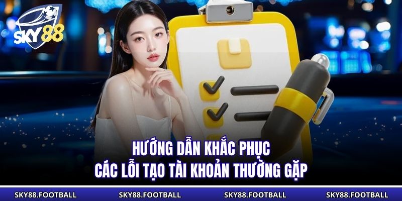 Đăng Ký Sky88 Hướng Dẫn, Điều Kiện, Xử Lý Lỗi Thường Gặp 3 Hướng dẫn khắc phục các lỗi tạo tài khoản thường gặp